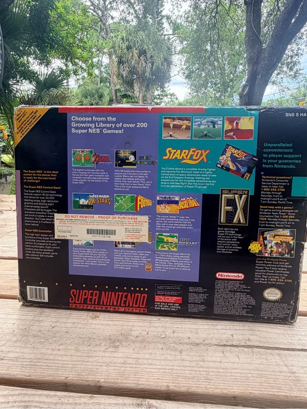 Nintendo SNES Super Nintendo Control Set Complete In Box OEM Console CIB